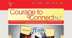 Desktop Screenshot of couragetoconnectnj.org