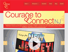 Tablet Screenshot of couragetoconnectnj.org